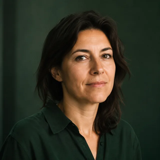 Retrato de Marina Cádiz, paisajista
